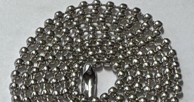 Corrente de Bolinha Inox para Dog Tag – 2.4 mm Padrão Militar