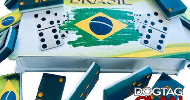 Dominó personalizado com tema Brasil, ideal para convivência familiar, inclusão social e memória afetiva em 2026