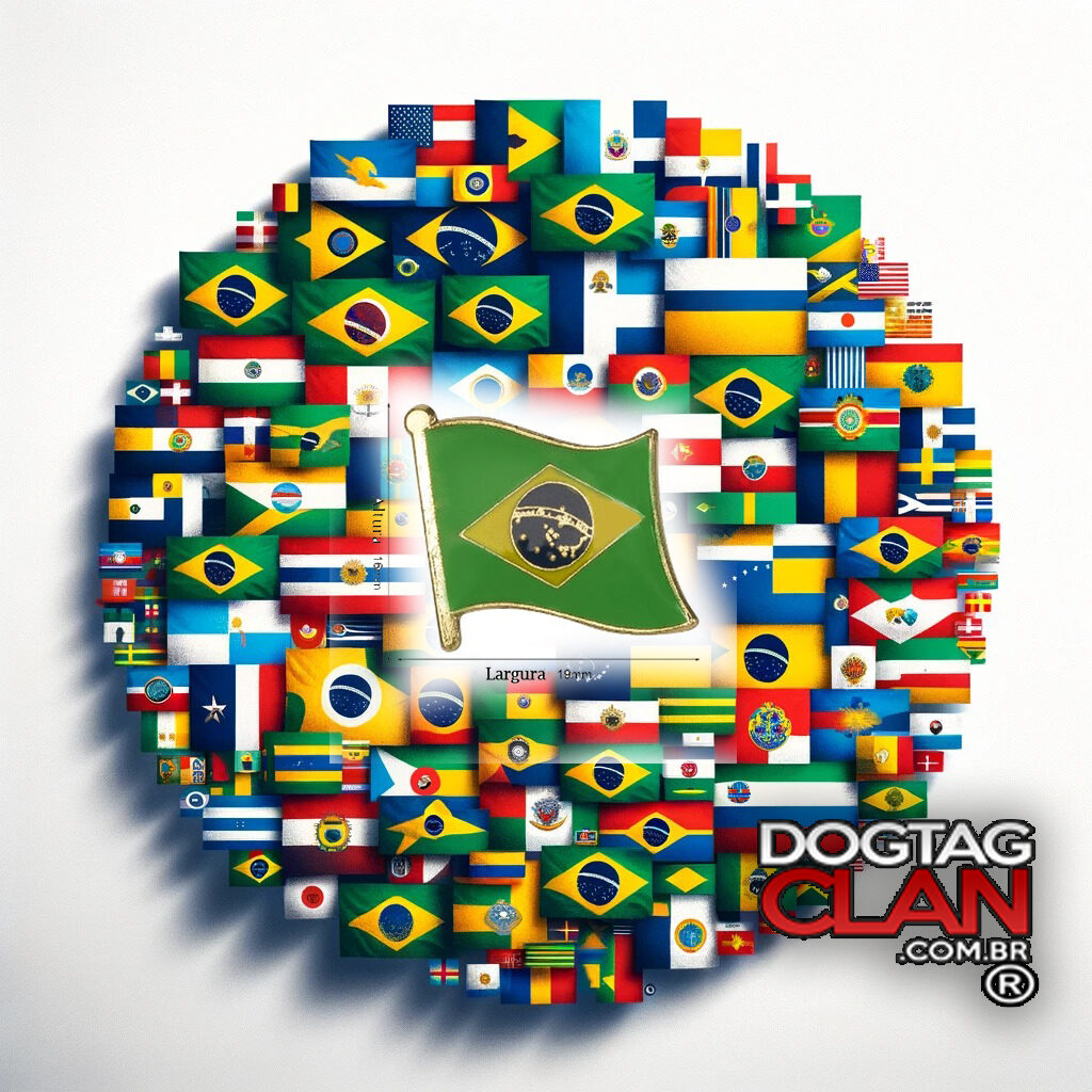 pin com todas bandeiras do Brasil