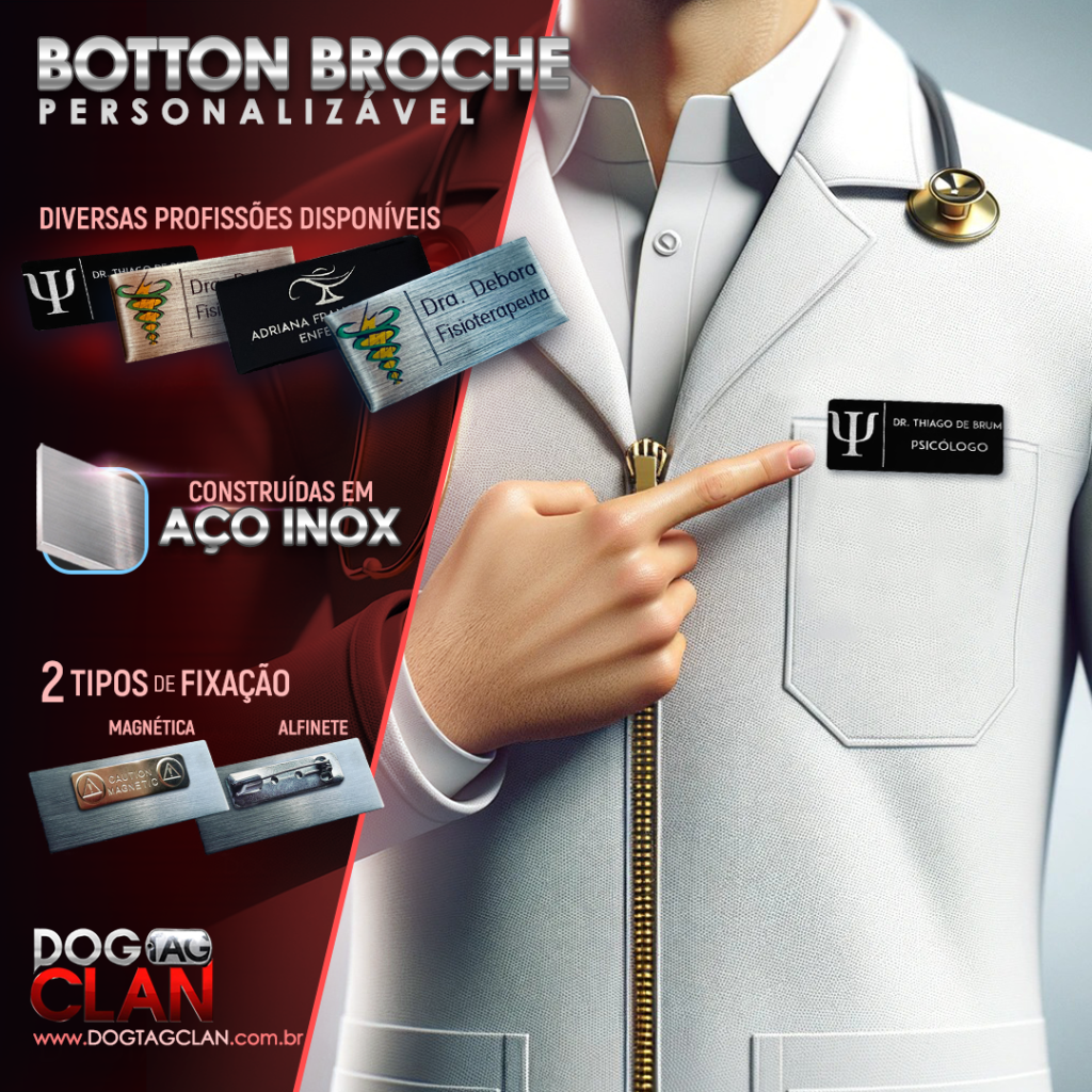 Bases Crachá Broche Aço Inox para Adesivar Ou Serigrafar