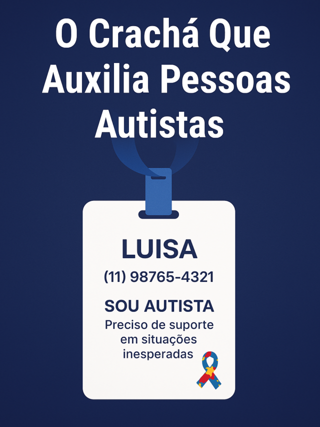 Crachá autista