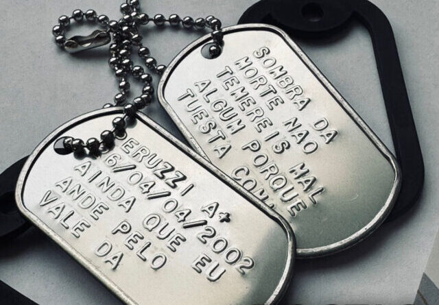 dog tag alto relevo vale