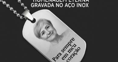 Dog tag com foto de quem partiu, homenagem gravada no aço inox pela DogTagClan