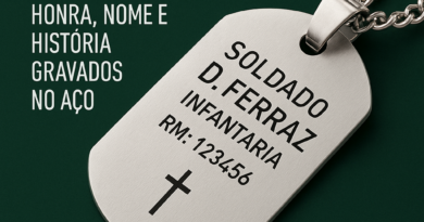 Medalha de Identificação Militar com Nome e Honra Gravados – DogTagClan
