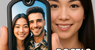 Dog Tag personalizada para casal com foto gravada – presente criativo e romântico da DogTagClan