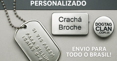 Tag em aço inox personalizada Dog TagClan — resistente, gravada e pronta para envio em todo Brasil.