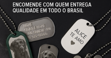 Dog tags online personalizadas com gravação em alto relevo, imagens e frases. Loja DogTagClan entrega em todo o Brasil.