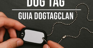 Como montar sua dog tag personalizada – Guia completo DogTagClan com montagem de corrente, silenciador e plaqueta