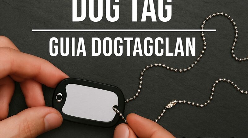 Como montar sua dog tag personalizada – Guia completo DogTagClan com montagem de corrente, silenciador e plaqueta