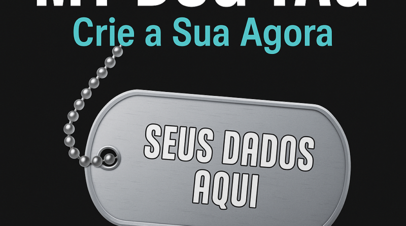 My Dog Tag personalizada com nome e dados – crie sua plaqueta agora no site da DogTagClan
