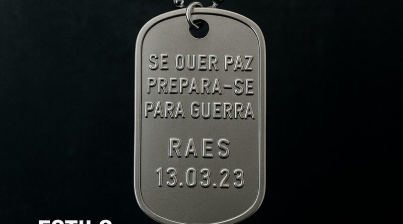 Dog Tag Militar com Corrente 2.4mm – Estilo, Resistência e História no Pescoço