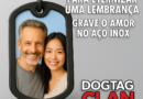 Dog tag com foto gravada em aço inox – presente personalizado com nome e imagem para eternizar lembranças