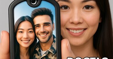 Dog tag com foto do casal personalizada em aço inox com a frase "Você é especial", presente criativo da DogTagClan