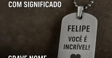 Dog tag personalizada para presente masculino criativo com nome gravado em aço inox