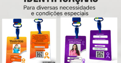 Crachás de identificação para necessidades especiais, como TDAH e TEA, com cordões girassol e quebra-cabeça – DogTagClan