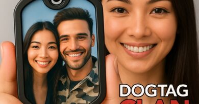 Dog Tag com foto de casal gravada em aço inox — presente romântico e personalizado da DogTagClan