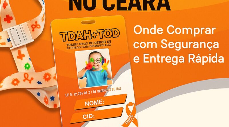 Crachá TDAH personalizado vendido no Ceará com entrega rápida