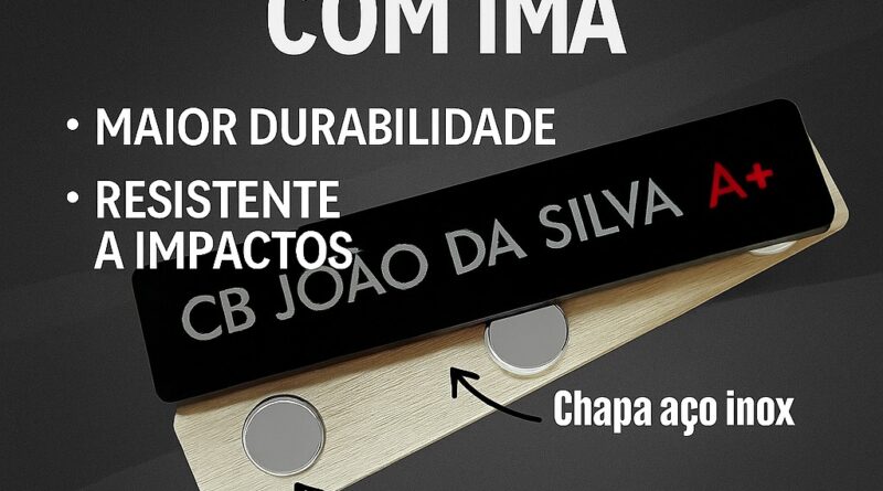 Tarjeta Militar com Ímã Personalizada em Aço Inox – DogTagClan