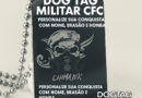 Dog Tag Militar personalizada com nome da turma do CFC, corrente de bolinha e gravação exclusiva – DogTagClan