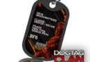 Dog tag personalizada com design do Battlefield 6, ideal para clãs e campeonatos gamers
