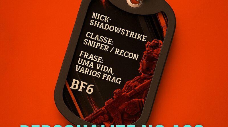 Dog Tag personalizada para clã – gravação em aço inox com logo e nick dos jogadores – DogTagClan