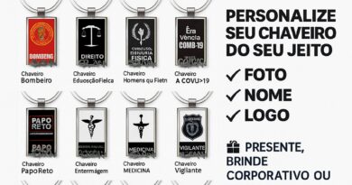Chaveiro Retangular em Aço Inox Escovado Personalizado DogTagClan