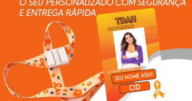Crachá TDAH Adulto personalizado com cordão de segurança temático – DogTagClan