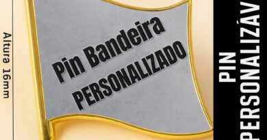 Pin Bandeira Personalizado em Metal – Broche de Lapela com Bandeira do Brasil, Estados ou Municípios