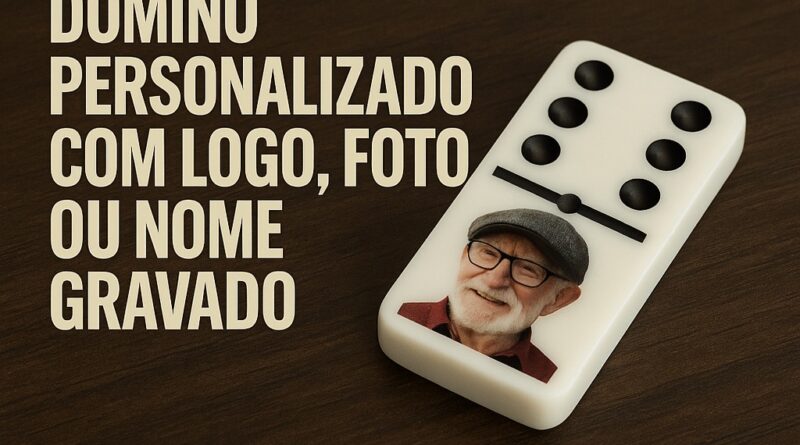 Dominó personalizado com logo, foto ou nome gravado – DogTagClan fabricante oficial