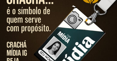 Crachá de Mídia para Igreja personalizado com nome e foto – identificação para equipe de comunicação DogTagClan