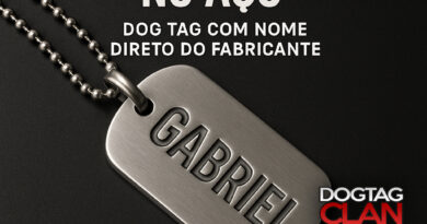 Dog Tag personalizada em aço inox com gravação de nome — Grave sua história no aço com a DogTagClan