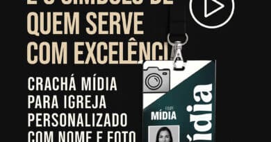 Crachá de Mídia para Igreja personalizado com nome e foto – DogTagClan