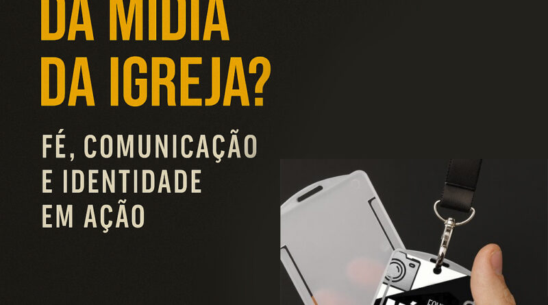 Crachá de Mídia para Igreja personalizado com nome e foto — identificação para equipe de som, vídeo e transmissão ao vivo da igreja DogTagClan