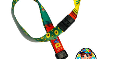 Cordão Dupla Face TDAH e Girassol com Trava Anti-Sufocamento para Identificação de Deficiências Ocultas