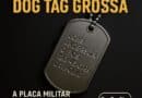 Dog tag grossa em aço inox 316L com corrente militar, modelo robusto para gravação personalizada