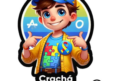 "logo cracha identificame personagem infantil"