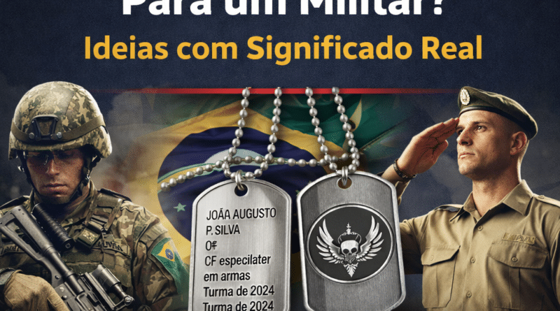 O que dar de presente para um militar: dog tag personalizada em aço inox como homenagem e lembrança com significado real