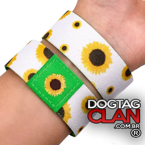 Pulseira Girassol para Identificação de Deficiências Invisíveis – DogTagClan