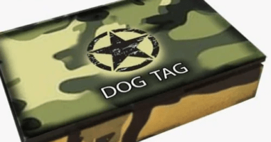 Caixa para dog tag em 2026 em madeira resistente, ideal para proteger, guardar e presentear dog tags militares e personalizadas com honra e elegância