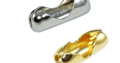 Fecho canoa para corrente de bolinha de dog tag em aço inox, usado para unir e travar correntes de 2mm a 2,5mm com segurança e durabilidade