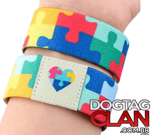 Pulseira com QR Code para autismo e TDAH com identificação e acesso a dados de emergência