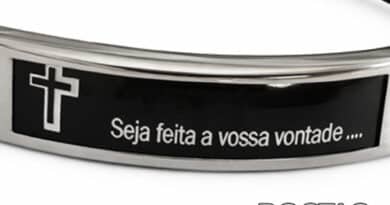 Pulseira Seja Feita a Vossa Vontade Pai Nosso
