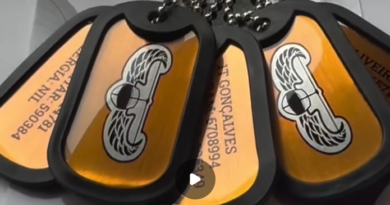 Dog Tag Curso SAR 2026 personalizada em aço inox com posto, nome completo, tipo sanguíneo e SARAM conforme exigência do Curso de Busca e Salvamento