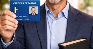 credencial de pastor em PVC personalizada com foto nome cargo e QR Code DogTagClan
