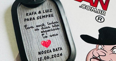 Modelos do que escrever na dog tag com exemplos de gravação militar, emergência, fé e homenagem para personalização em aço inox