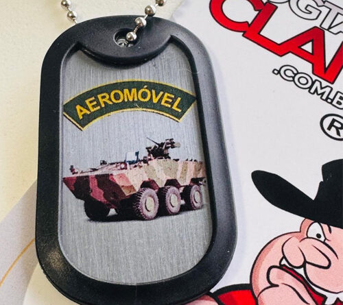 Dog tag personalizada em aço inox com gravação profunda, nome e dados gravados em metal, colar tático resistente que não apaga
