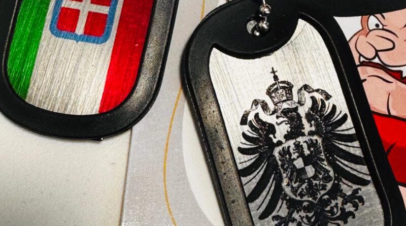 colar tático personalizado em aço inox com gravação profunda, dog tag com nome e dados gravados no metal que não apaga