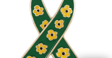pin de girassol para identificação de deficiência oculta símbolo de inclusão e apoio usado com cordão de girassol