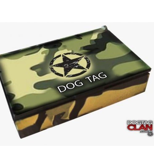 Caixa para Dog Tag Exército Brasileiro