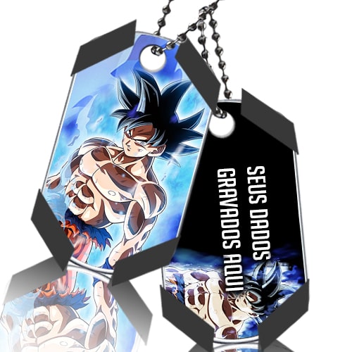 Dog Tag Goku Instinto Superior